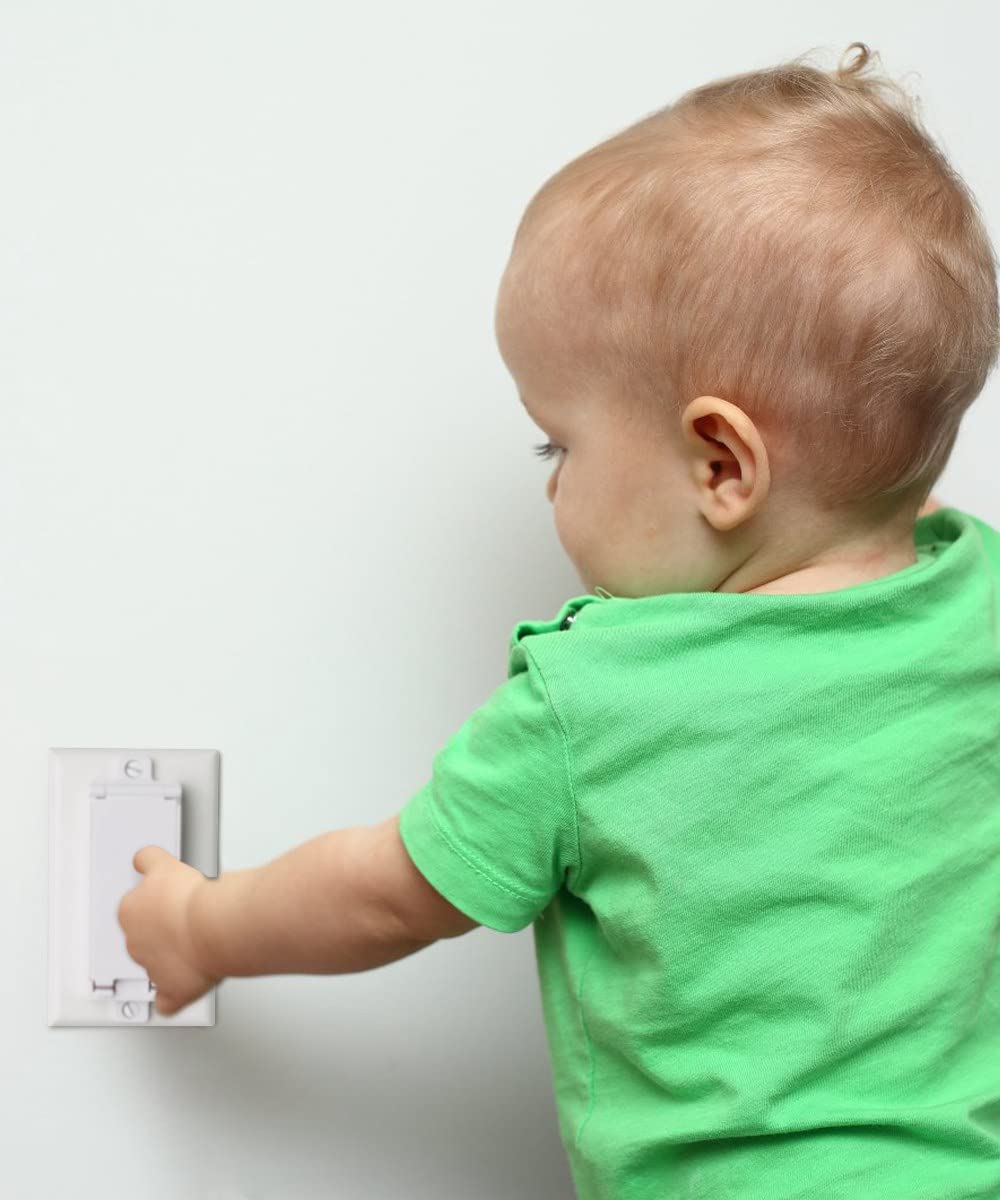 Rocker Light Switch Guard, Ilivable Child Proof Switch Plate Cover Prevents Kids Or Accidental Turned On/Off Switch While Allowi