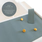 Yeah Baby Goods Placemats Compatible W/Antilop High Chair (Faded Jade) - Slip-Resistant & Food-Grade Silicone High Chair Mat - E