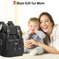 Terzini Bear Diaper Bag Backpack, Diaper Bags For Baby Boy Girl With Usb Charging Port,Changing Mat,Stroller Hooks (Black)