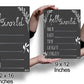 Cohas Hello World Newborn Baby Announcement Printed Wood Sign With Monster Theme, 9 By 12 Inches, Black Marker