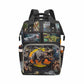 M Yescustom Custom Diaper Bag For Boys - Large Capacity Backpack With Pockets, Animal Personalized Baby Diaper Bags For Dad, Wat