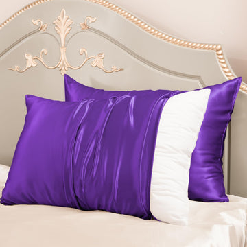 Promeed 23 Momme Kids Silk Pillowcase 2 Pack With Laundry Bag, Natural Grade 6A+ Mulberry Silk Travel Toddler Pillow Case Set Of