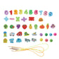 ATORSE Wooden Lacing Bead Toy Early Educational Motor Skills for Children Toddler 42 Beads