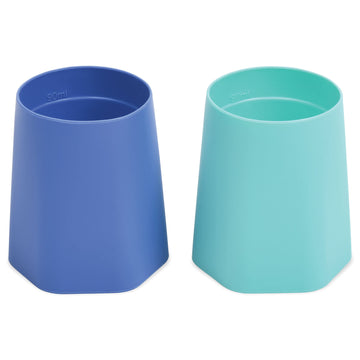 Tiny Twinkle Training Cup 2 Pack - Silicone Cups For Independent Drinking For Baby And Toddler, Baby Led Weaning Supplies Soft O