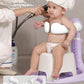 Baby Shower Stand, Baby Bath Support, Shower Standing Support With Adjustable Height And Armrest, Bath Stand With Anti-Skip And