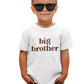 Sanixjoo Big Brother Shirt For Toddler Baby Boy Promoted To Big Brother Announcement T-Shirt Kids Summer Short Sleeve Tees(White