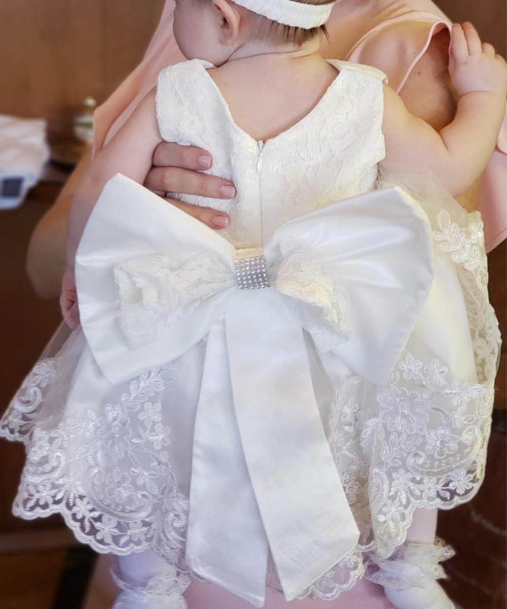 Girls Toddler Lace Dress Elegant Embroidery Wedding Party Flower Bridesmaid Dresses Up 3-4T