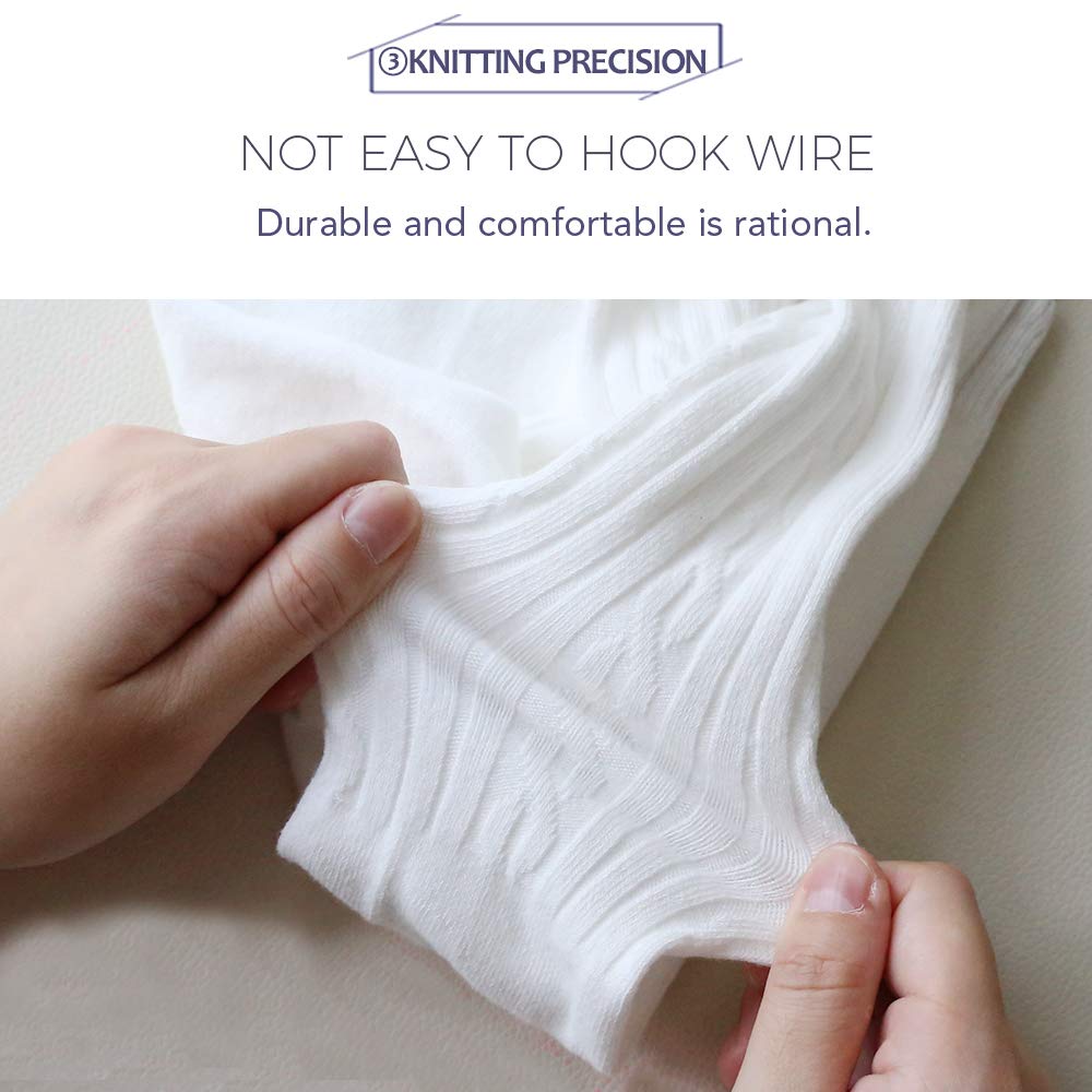 Techcity Baby Girls Tights Toddler Seamless Leggings Cable Knit Cotton Pants Stockings (Pack Of 3) (3 Pack Black White Pink, 12-