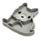 Melii Divided Silicone Suction Plate - 100% Silicone, For Baby + Toddlers - Bpa Free, Dishwasher & Microwave Safe (Bulldog)