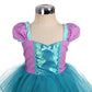 Dressy Daisy Princess Mermaid Costumes Birthday Fancy Party Dresses Up for Baby Girls with Accessories Size 6-12 Months 108