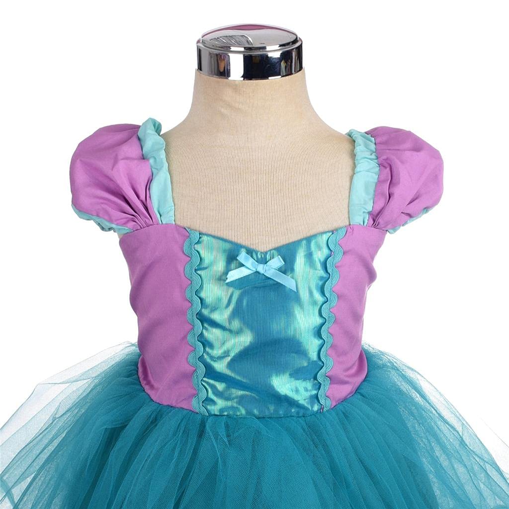 Dressy Daisy Princess Mermaid Costumes Birthday Fancy Party Dresses Up for Baby Girls with Accessories Size 6-12 Months 108