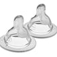 MAM Bottle Nipples Medium Flow Nipple Level 2, for 2+ Months, SkinSoft Silicone Nipples for Baby Bottles, Fits All MAM Bottles, 