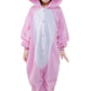 Canasour Pig Onesie Halloween Kids Cosplay Costume Girls Animal Unisex Outfuit Creature One Piece Hooded Farm Soft Pajamas Pink