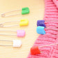 Kinteshun Baby Safety Pins,Kid Secure Clips Diaper Bib Nappy Pin with Safe Lock(50pcs,1.6 inches,7 Assorted Candy Colors)