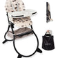 Cuddobaby Purrfect High Chair For Babies & Toddlers, Foldable Highchair With Weld-In-One Stable Base, 5-Point Harness, Large Adj