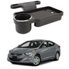 Oshotto (FT04) Foldable Car Auto Headrest Rear Back Seat Table Drink Food Cup Tray Holder Compatible with Hyundai Elantra  Bla
