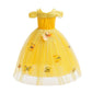 Dressy Daisy Girls' Princess Fancy Dress Up Costume Christmas Halloween Outfit Butterfly Size 5-6 Yellow