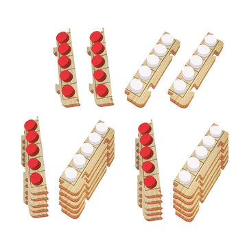 hand2mind Foam RekenRods Five Frame Boards, Subitizing Math Games, Ten Frame Math Manipulatives, Counting Manipulatives, 10 Fram