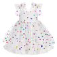 Idopip Baby Girls Sequin Polka Dot Tutu Dress Smocked Ruffle Princess Birthday Party Dresses Toddler Girl Summer Sleeveless Page