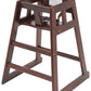 Winco CHH-103 Unassembled Wooden High Chair, Mahogany,Medium