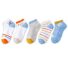 Syga 5 Pairs Baby Girl & Baby Boy Socks, Toddlers Infant Cotton Stretch Crew Socks With Cloud Design, Suitable For 9 Months To 2