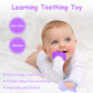 Vicloon Silicone Teething Mitt, 2Pcs Teething Mitten with Adjustable Strap, Crinkle Sound and Textured, Self Soothing Baby Chew