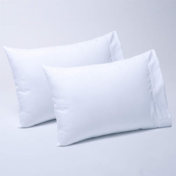 Casaja 2 Pack White Soft Toddler Pillowcases, 14'X20', Fits Toddler Travel Baby Pillow Sized 12'X16' 13'X18' 14'X19', Ki