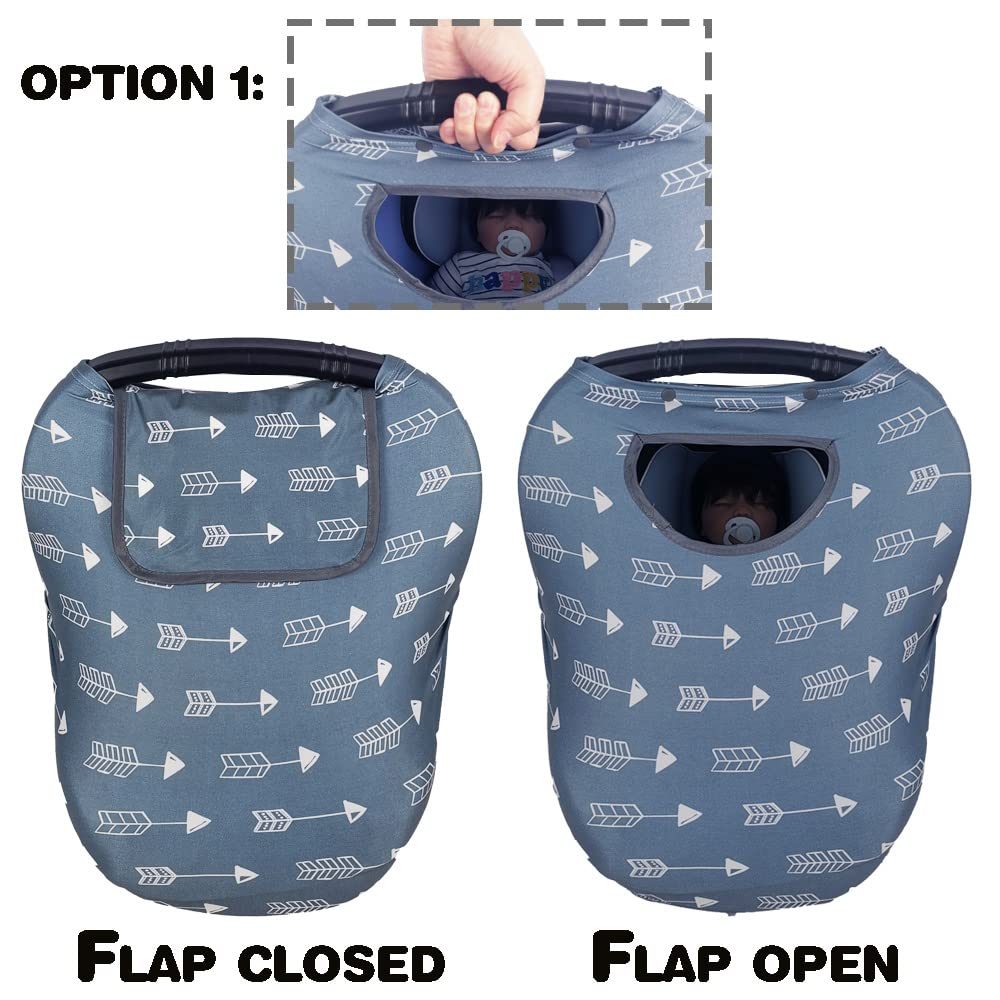Dodo Nici Car Seat Covers For Babies, Stretchy Multi In 1 Baby Car Seat Cover, Carseat Cover Girls Boy, Breastfeeding Cover, Win