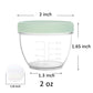 Youngever 18 Sets Baby Food Storage, 2 Ounce Plastic Baby Food Containers With Lids And Labels (Urban Colors)