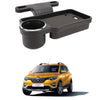 Oshotto (FT04) Foldable Car Auto Headrest Rear Back Seat Table Drink Food Cup Tray Holder Compatible with Renault Triber  Blac