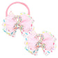 2Pcs Birthday Hair Bow For Girls, Pink Sprinkle Confetti Hair Clip For Baby Girls 2Nd Birthday Party Decorations