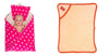 CTMKIDS Baby Wrap with Cushion Cap for Kids 74x84 cm  Pink & Hooded Baby Blanket for Kids 66x92 cm  Peach