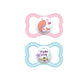 Mam Air Printed Silicone Pacifier - Girl - 6+ Months 2 Count