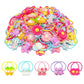 Ammy Colorful Hair Ties For Fine Hair, Small Soft Hair Bands Cute Hair Accessories With Fun Characters For Toddlers Little Girls