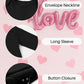 Besserbay Valentine'S Day Baby Long Sleeve Heart Bodysuit Infant Mommy Is My Valentine Envelope Neck Black Onesie 3-6 Months