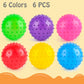 LOVEINUSA 6PCS Bounce Balls with Pump, Knobby Balls 7inch Sensory Balls Spiky Massage Balls for Babies Toddlers