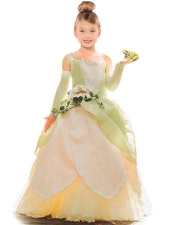 Cqdy Princess Costume For Girls Fancy Fairy Halloween Party Dress Up Toddler Baby Tale Role Play Green Dress