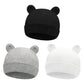 Sarfel Newborn Baby Boy Hats Cotton Baby Beanie Hospital Girl Hat Infant 0-6 Months Unisex 3 Pack Black White Grey