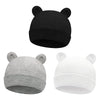 Sarfel Newborn Baby Boy Hats Cotton Baby Beanie Hospital Girl Hat Infant 0-6 Months Unisex 3 Pack Black White Grey