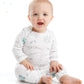 Simple Joys by Carters unisex-baby 6-Piece Bodysuits (Short and Long Sleeve) and Pants Set, Grey Heather/White Animal Print/Avo