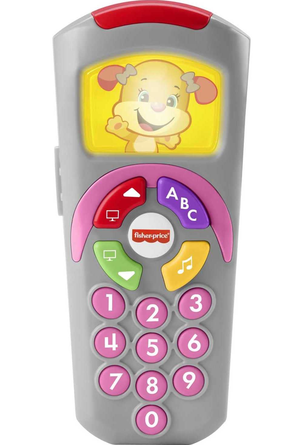 Fisher-Price Laugh & Learn Baby Learning Toy, Siss Remote Pretend TV Control with Music and Lights for Ages 6+ Months