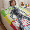 Disney Kids Printed Single Bed Blanket | Soft & Cozy Cartoon Blanket For Girls | Lightweight Winter Ac Blanket (Marvel)