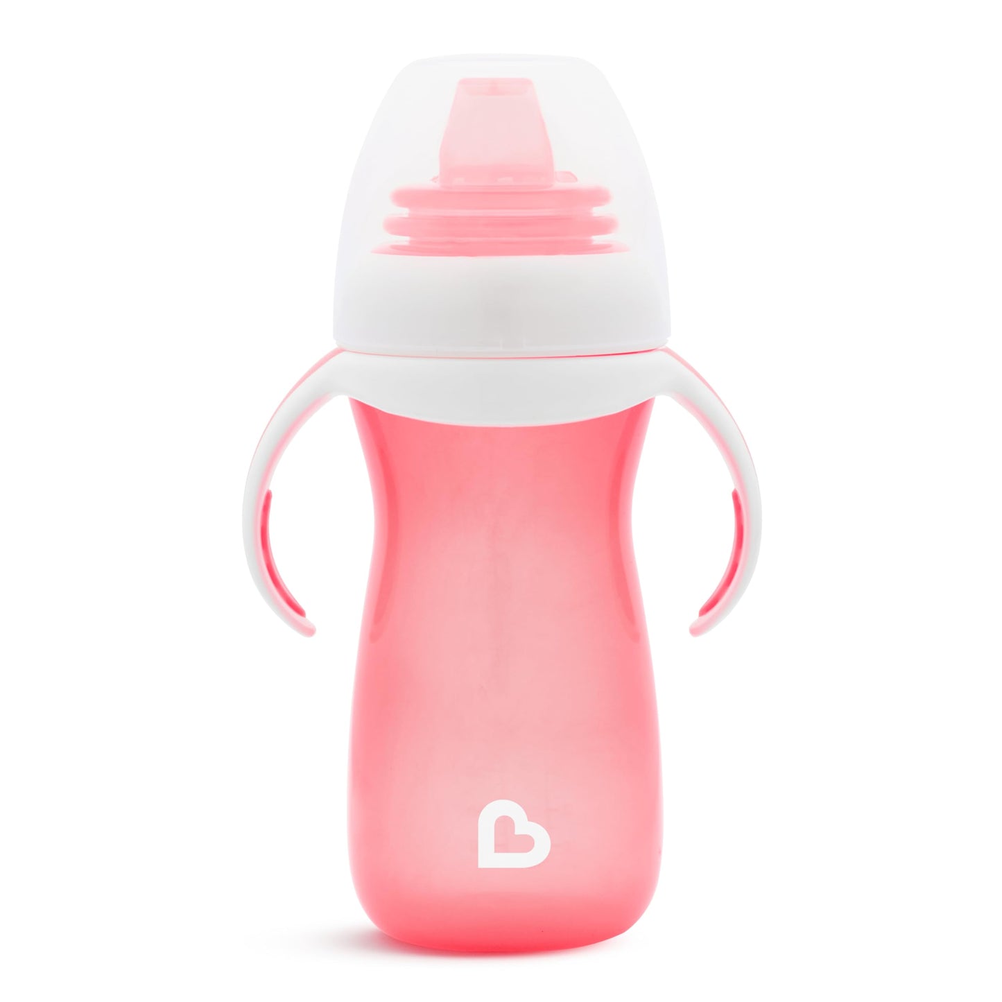 Munchkin Gentle Transition Sippy Cup With Trainer Handles, 10 Ounce, Pink