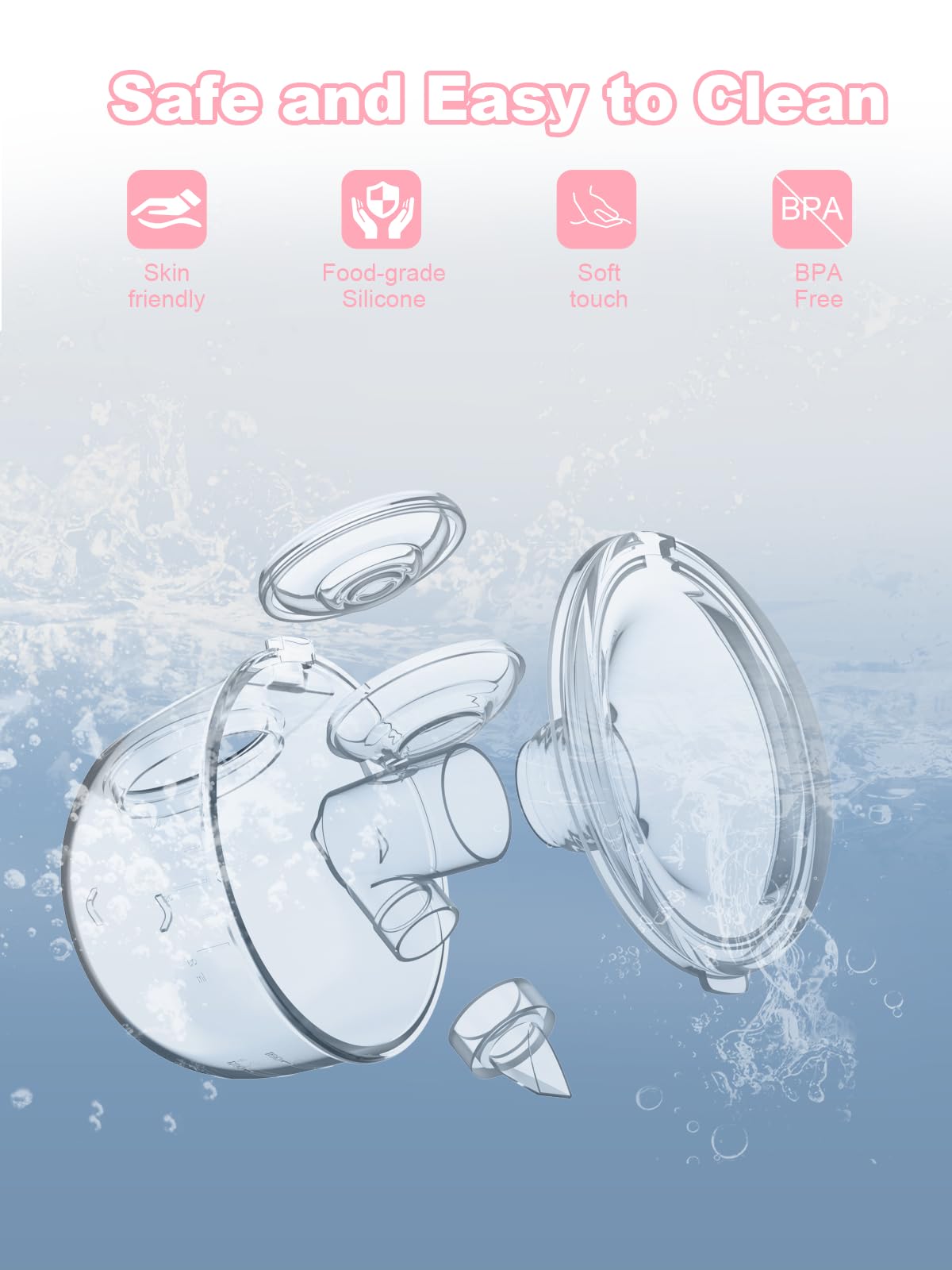 Hands Free Breast Pump, Wearable Breastfeeding Pump 3 Modes & 9 Levels, Double Electric Portable Pump Low Noise With Long Batter