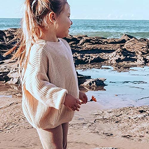 Yokjzjd Infant Toddler Baby Girl Boy Knit Sweater Pullover Sweatshirt Warm Long Sleeve Shirt Tops Knitted Fall Winter Clothes (W