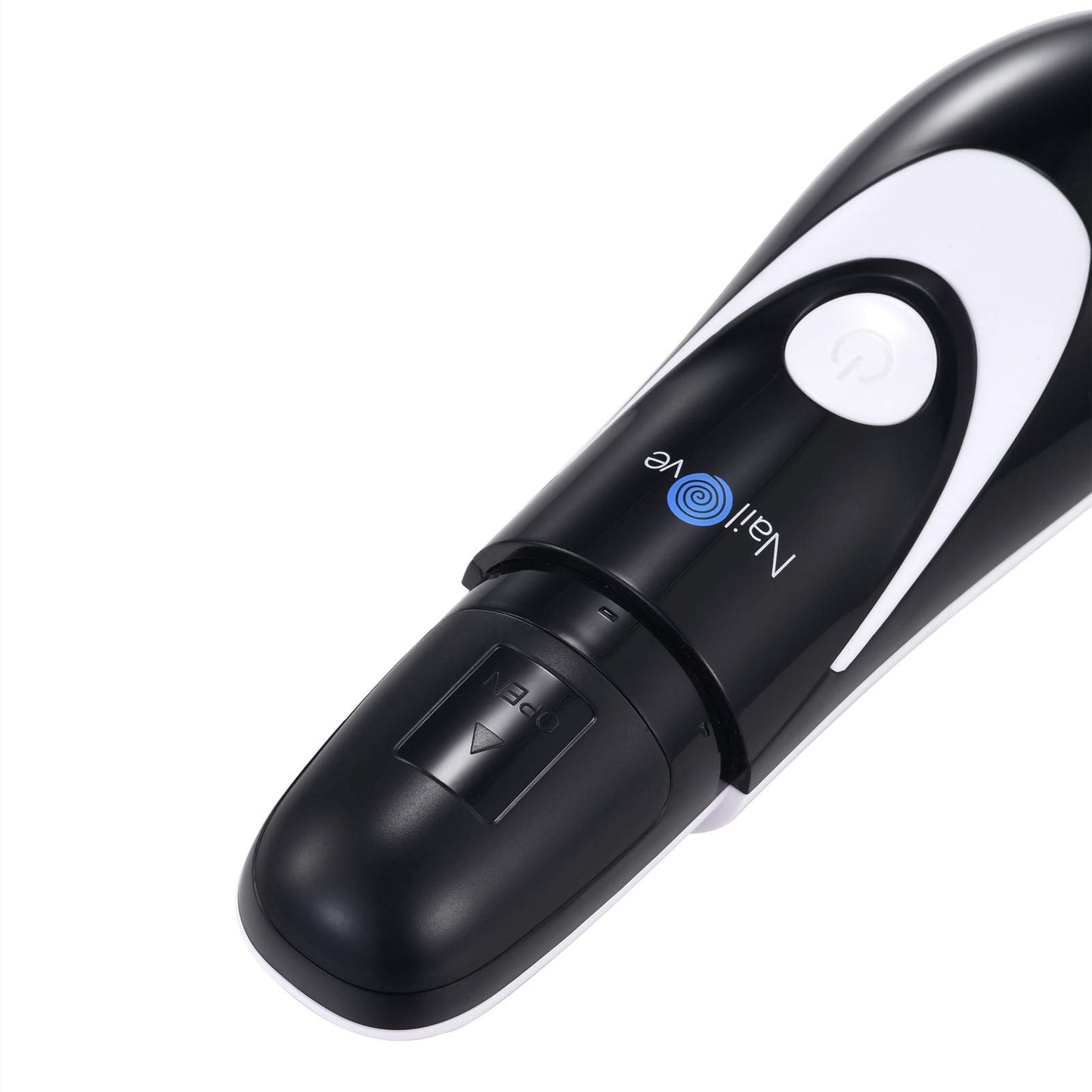 Electric Nail Grinding Machine Black And White Stainless Steel Nail Cut Toenail Clipper Cutter Metal Case For 12+ Years Adults N
