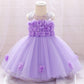 Odasdo Purple Toddler Dress, Lavender Dress For Toddler Girls, First Birthday Party Cake Smash Photoshoot Tulle Baby Easter Dres