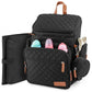 DELMAR BABY Large Diaper Bag Backpack for Mom & Dad | Unisex Baby Travel Bag | 15 Pockets | Changing Pad | Stroller Straps | Sty