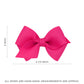 Wee Ones Girls' Classic Grosgrain Hair Bows On A Weestay No-Slip Hair Clip, Handmade, Wee Sized Bow, Hot Pink