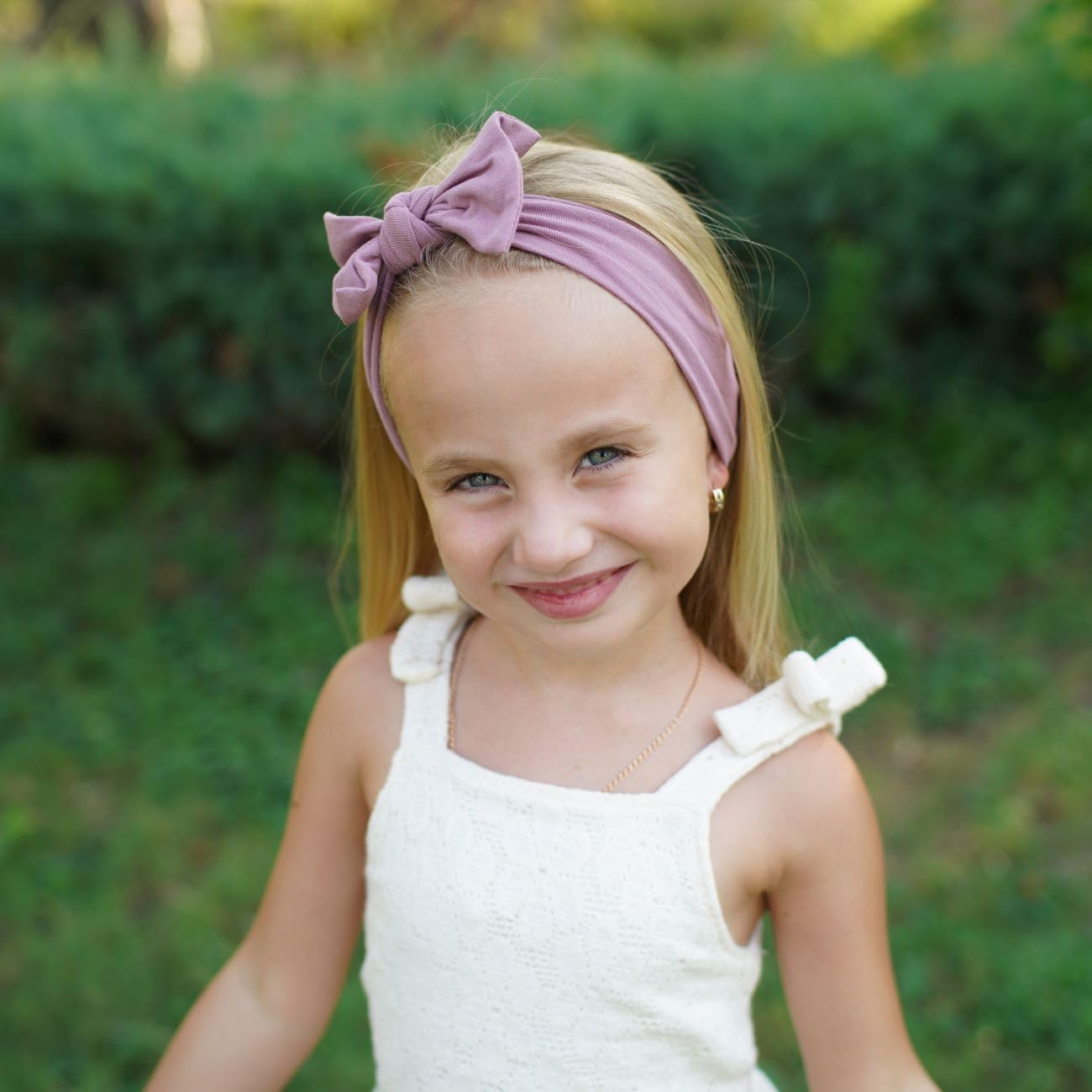 Babygiz Baby Girl Headbands-Infant,Toddler Cotton Handmade Hairbands With Bows Child Hair Accessories (Copper Rose)